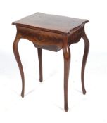 A 19th century French mahogany sewing table/cabinet.