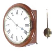 An early 20th century kitchen wall clock.