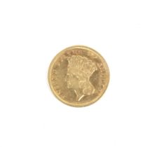 A rare USA 1856 gold 3 dollar coin,