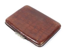 A large 1930s crocodile skin cigar wallet/case.