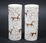 A pair of contemporary Studio Pottery vases.