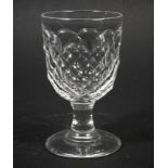 A Victorian blown glass rummer.