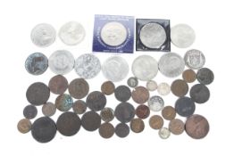 A group of mainly English coins.