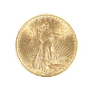USA 1914 (S) gold 20 dollar coin. Weight 33.