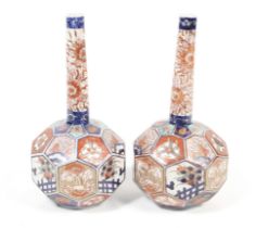 A pair of 19th century Japanese Imari vases.