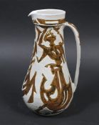 A large 20th century studio pottery stoneware jug.