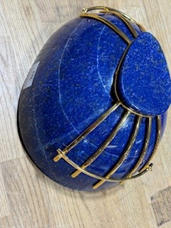 A lapis lazuli ovoid bowl. - Image 10 of 14