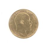 An Edward VII sovereign,