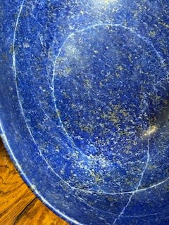A lapis lazuli ovoid bowl. - Image 5 of 14