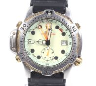 Citizen, a gentleman's stainless steel diver's quartz wrist watch. Ref. '5812-F80014 TA GN-4-S', No.