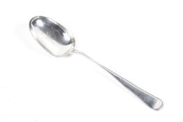 A mid 20th century Danish silver serving spoon.
