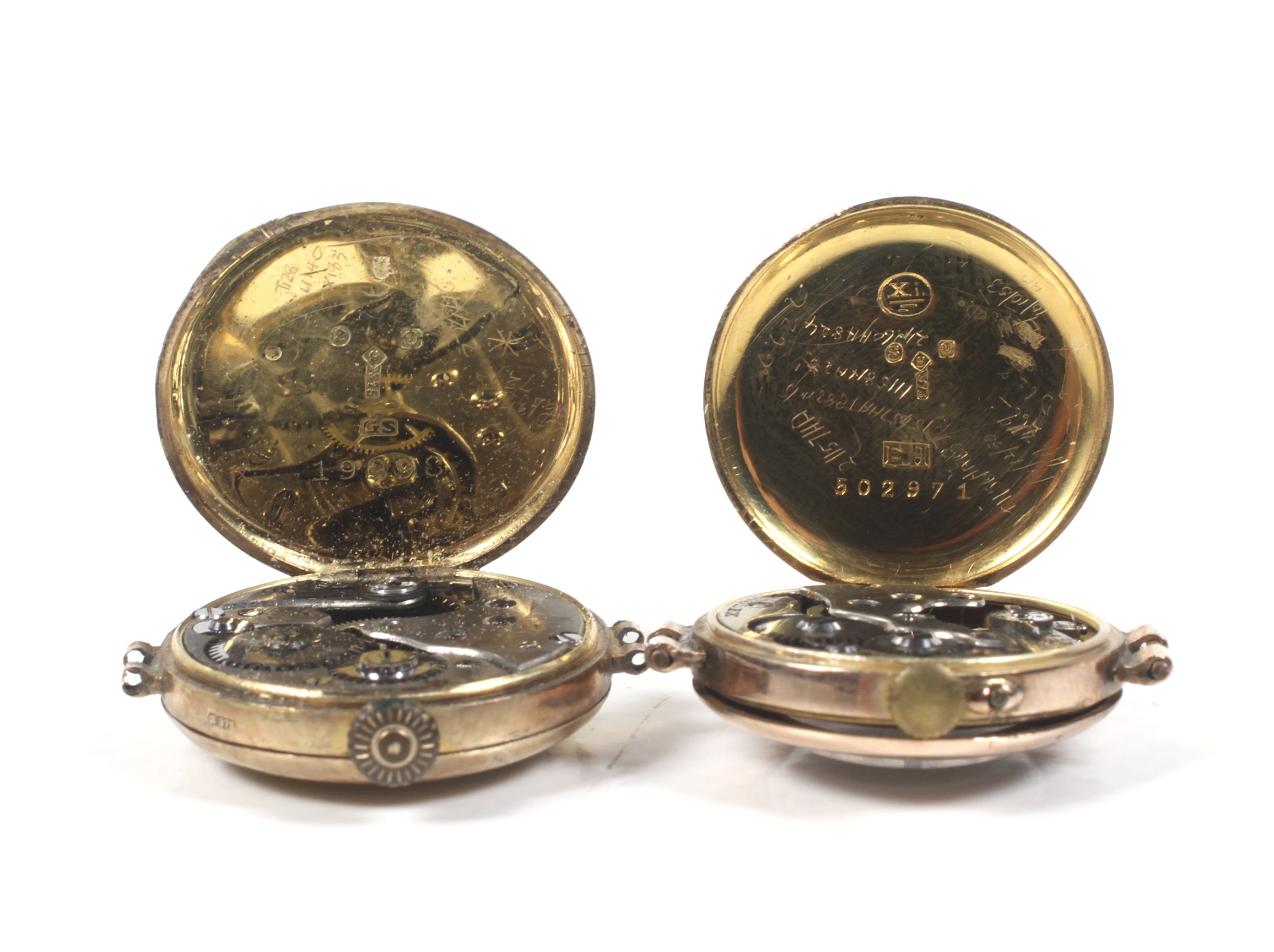 Two early 20th century lady's 9ct gold cased round wrist watches including a Rolex, circa 1913. - Image 3 of 3