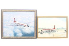 Cunard Eagle Airways Aeroplanes x 2.