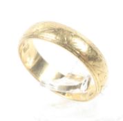 A vintage 22ct gold wedding band. Hallmarks for London 1958 , 4.5mm wide, size leading-edge N, 3.