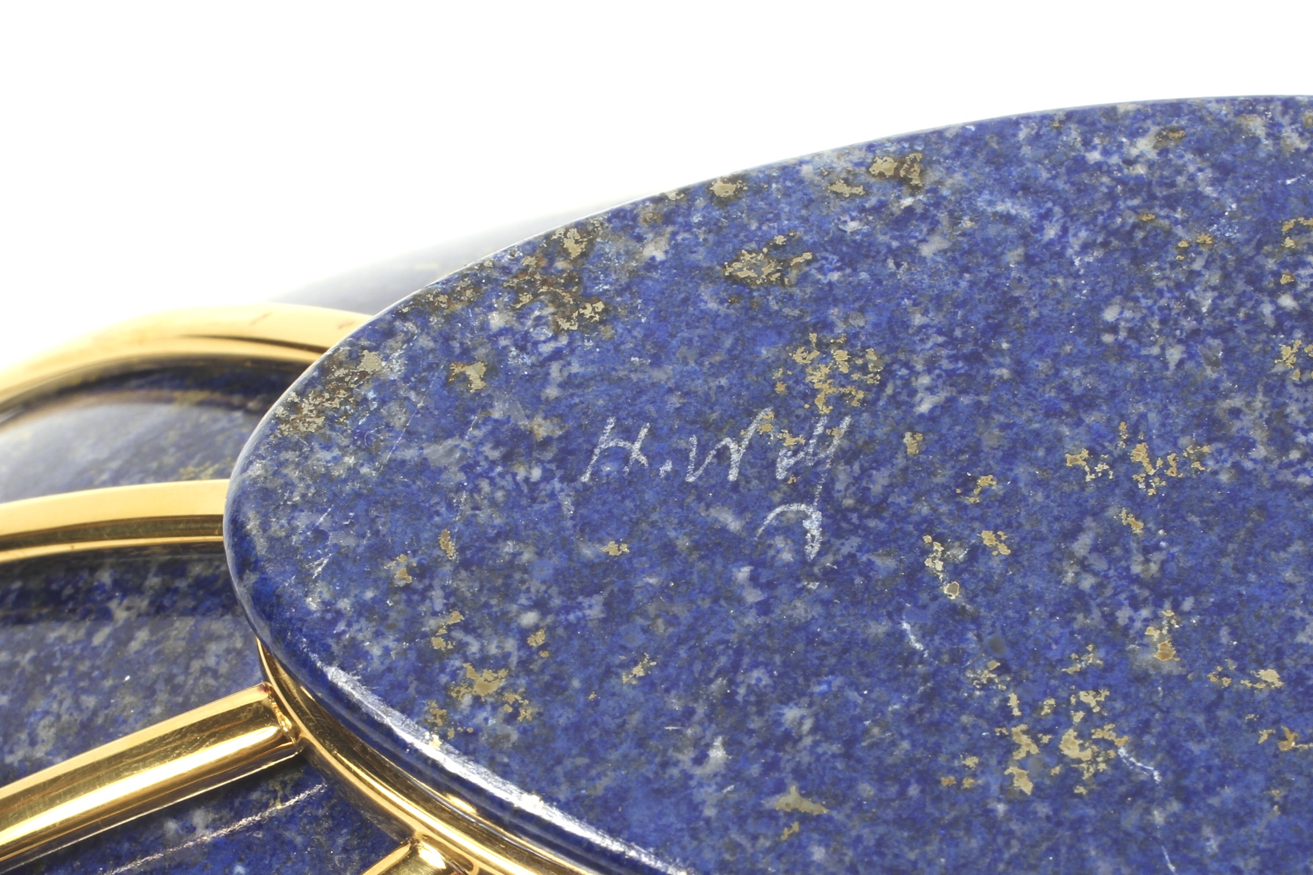 A lapis lazuli ovoid bowl. - Image 3 of 14