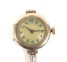 A lady's 9ct gold cased bracelet watch, circa 1926.