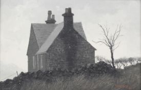 Jack Simcock, (British 1929-2012), oil on board, 'Four Gables'. Signed 'Simcock 66' lower right.