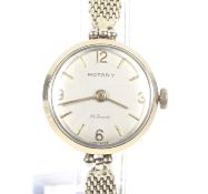 Rotary, a lady's 9ct gold cased bracelet watch, circa 1961.