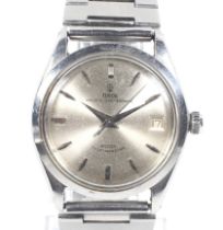 Tudor, Prince Oysterdate, a gentleman's stainless steel bracelet watch. Ref. 7966, No.