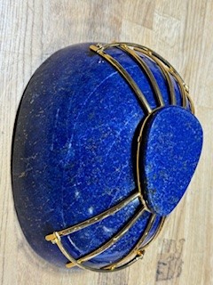 A lapis lazuli ovoid bowl. - Image 8 of 14