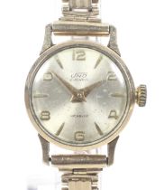 Uno, a lady's 9ct gold cased bracelet watch, circa 1964.