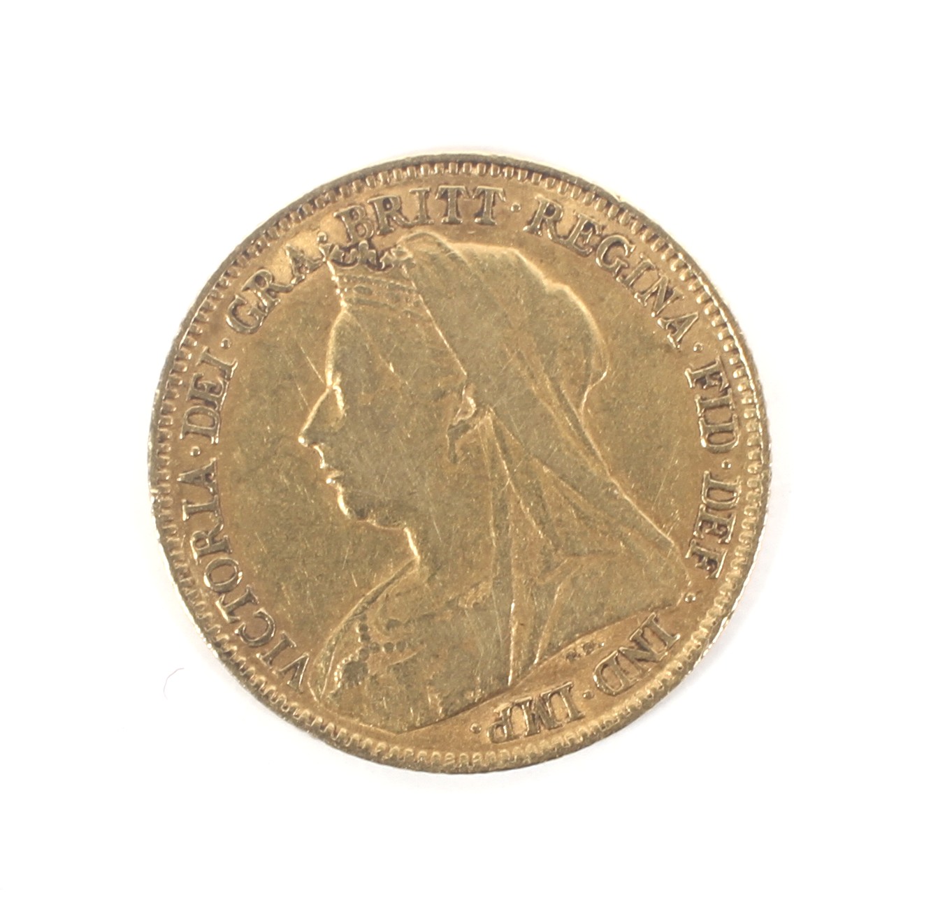 A Victorian half-sovereign,