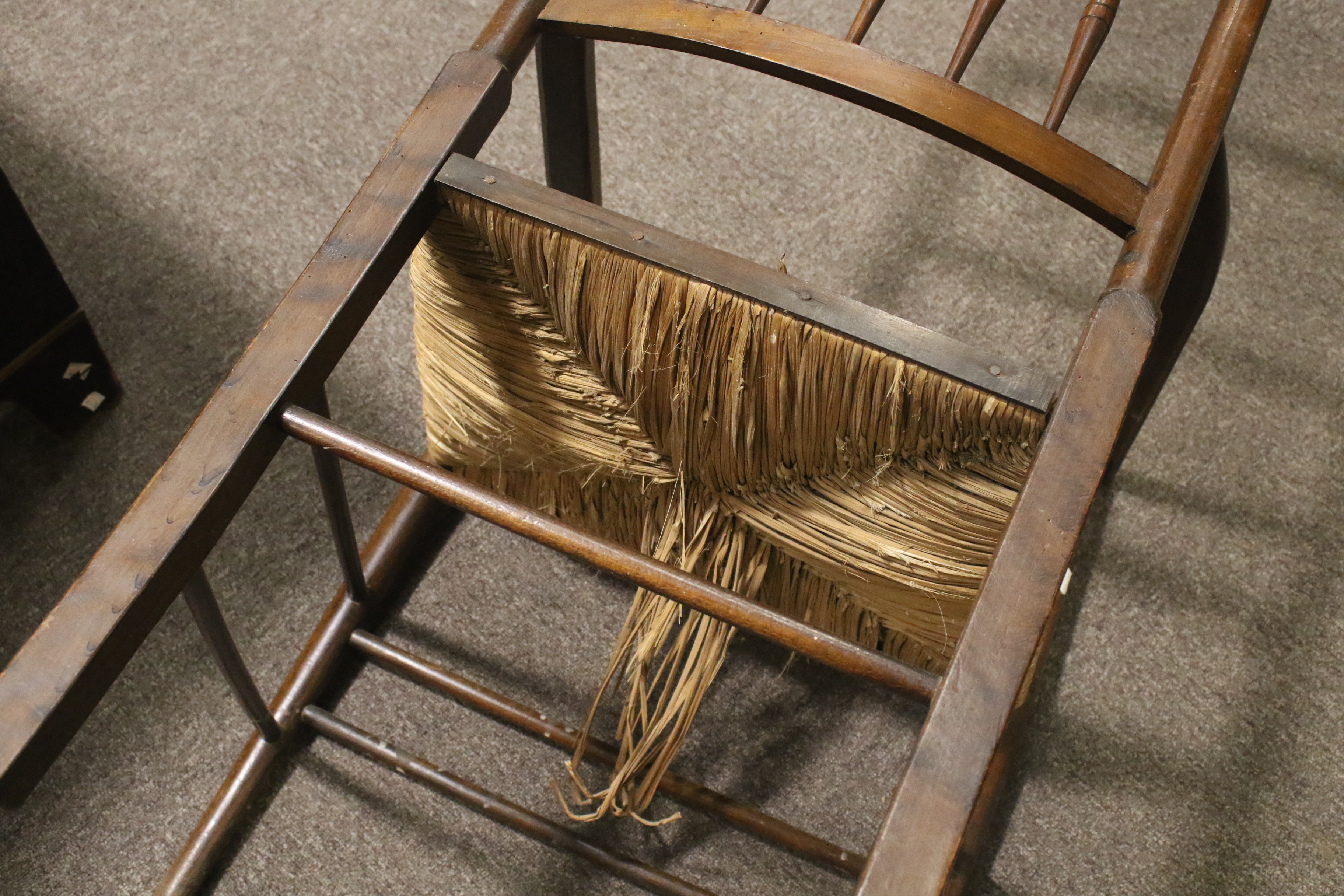 An Arts and Crafts beech open armchair. - Image 8 of 10