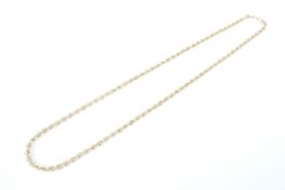A modern Italian 9ct gold rope-twist necklace.