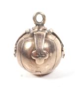 An early 20th century gold mounted 'Masonic' sphere.
