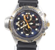 Citizen, a gentleman's stainless steel diver's quartz wrist watch. Ref. '3740-E70014 Y GN-4-S', No.