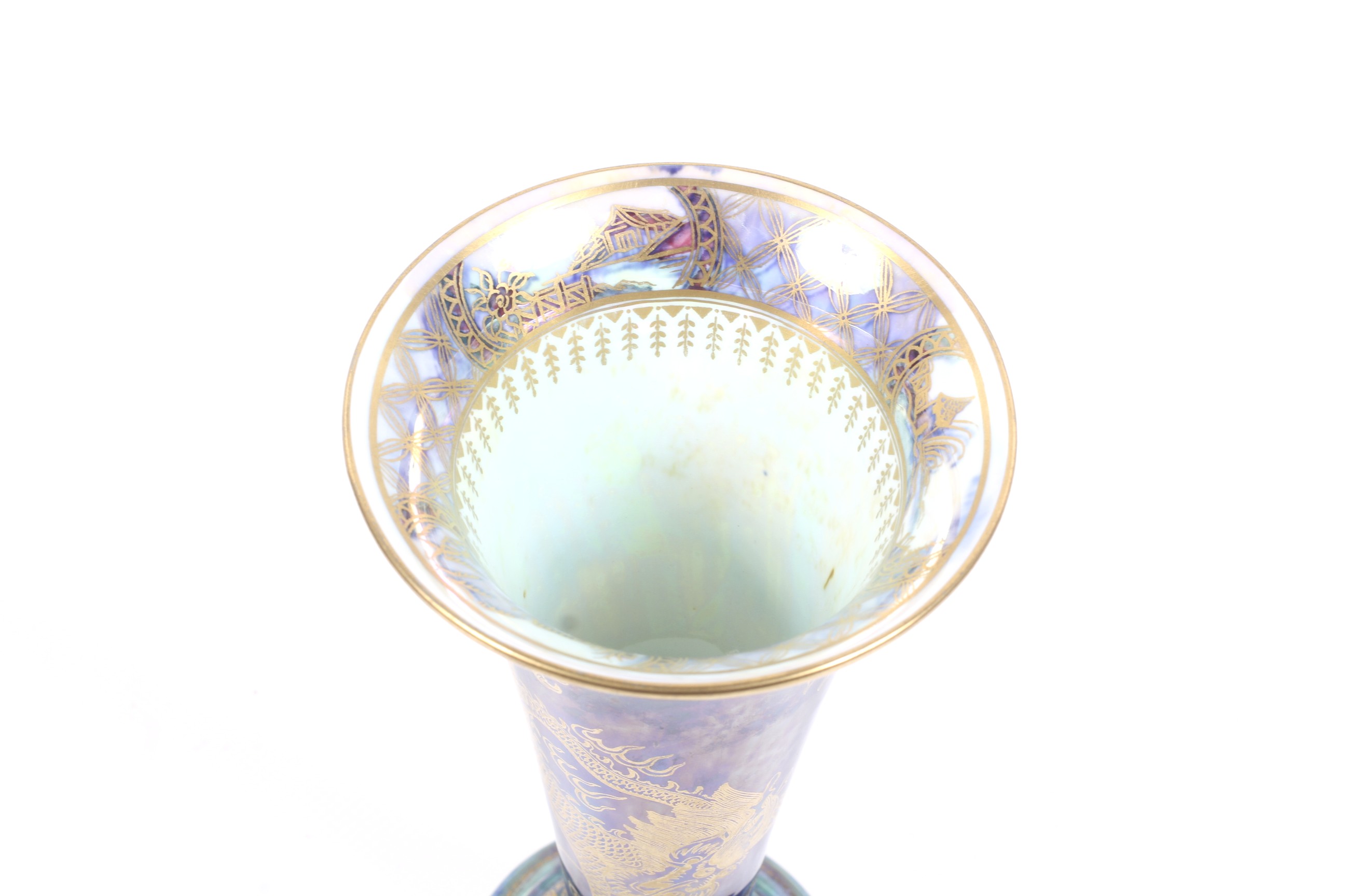 A Wedgwood 'Dragon' lustre vases designed by Daisy Makeig-Jones. - Image 2 of 3