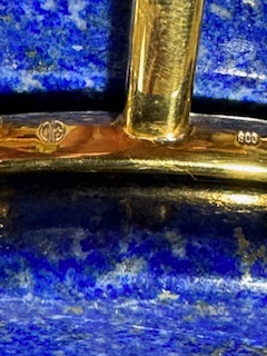 A lapis lazuli ovoid bowl. - Image 13 of 14