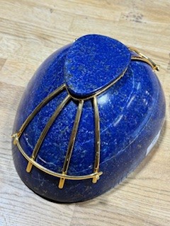 A lapis lazuli ovoid bowl. - Image 9 of 14