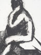 Dorothy Mead (1928-1975), engraving 18/20, seated figure, signed , numbered and dated '78' lower,