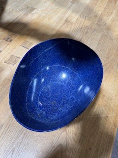 A lapis lazuli ovoid bowl. - Image 7 of 14