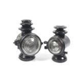 Automobilia - Two DIETZ lamps. 'Jan 22-07 'Champion Steel Lamps & Patent app for ..