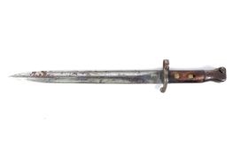 A late 19th century British pattern 188 Lee Metford rifle bayonet.