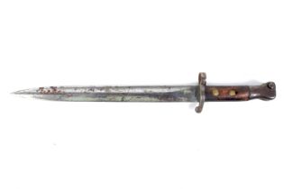 A late 19th century British pattern 188 Lee Metford rifle bayonet.