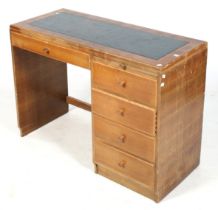 A single pedestal desk.