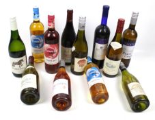 Twelve bottles of red, white and rose wine. Including Palataia Pinot Grigio, etc.