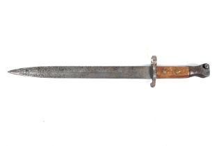 A British Wilkinson? bayonet. Marked 131 to handle. L42.