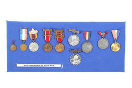 A collection of Royal Commemorative and Service Medals.