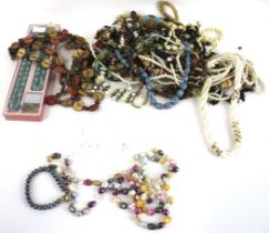 A collection of miscellaneous costume jewellery and other items.