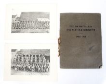 Book - 8th Battalion the Suffolk Regiment 1915-1918. With photos of military groups.