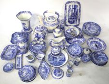 An extensive Copeland Spode 'Italian' blue and white dinner and coffee service.