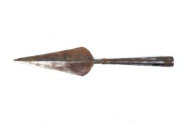 A large spear head. With a punched mark 'R INDIA'. L41.