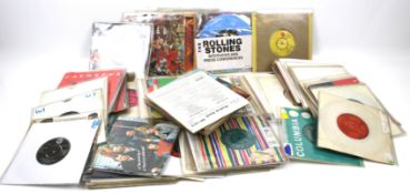 A box of 100+ 1960s singles.