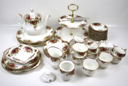 A collection of Royal Albert 'Old Country Roses' pattern bone china teaware.