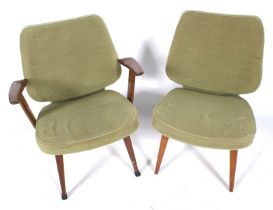 Two 1950s design Howard Keith 'Cocktail' chairs.