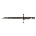 A bayonet. With an illegible emblem to handle and possible Islamic-style script to top of blade.